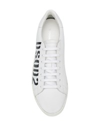 Baskets basses en cuir blanches DSQUARED2