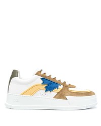 Baskets basses en cuir blanches DSQUARED2