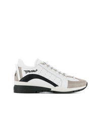 Baskets basses en cuir blanches DSQUARED2