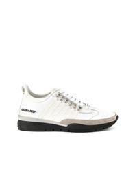 Baskets basses en cuir blanches DSQUARED2