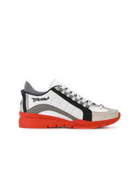 Baskets basses en cuir blanches DSQUARED2