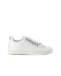 Baskets basses en cuir blanches DSQUARED2