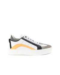 Baskets basses en cuir blanches DSQUARED2