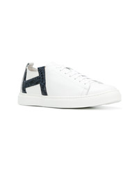 Baskets basses en cuir blanches Henderson Baracco