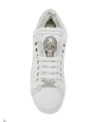 Baskets basses en cuir blanches Philipp Plein