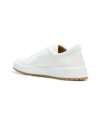 Baskets basses en cuir blanches Jil Sander