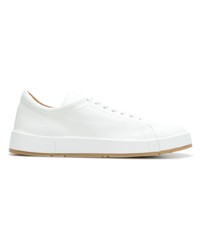 Baskets basses en cuir blanches Jil Sander