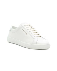 Baskets basses en cuir blanches Saint Laurent