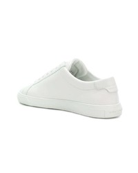 Baskets basses en cuir blanches Saint Laurent