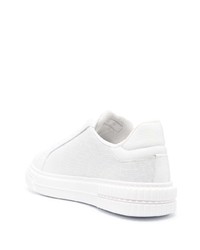 Baskets basses en cuir blanches Baldinini