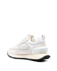 Baskets basses en cuir blanches Balmain