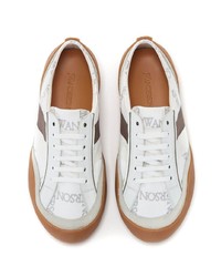 Baskets basses en cuir blanches JW Anderson