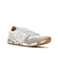 Baskets basses en cuir blanches Premiata