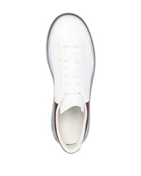 Baskets basses en cuir blanches Alexander McQueen