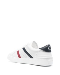 Baskets basses en cuir blanches Moncler