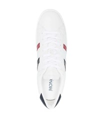 Baskets basses en cuir blanches Moncler