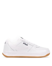 Baskets basses en cuir blanches Fila