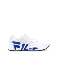 Baskets basses en cuir blanches Fila