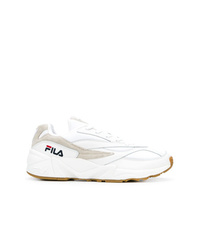 Baskets basses en cuir blanches Fila