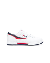 Baskets basses en cuir blanches Fila