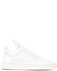 Baskets basses en cuir blanches Filling Pieces