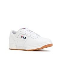 Baskets basses en cuir blanches Fila