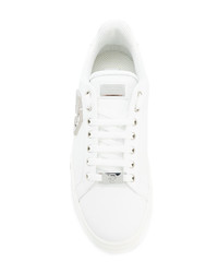 Baskets basses en cuir blanches Philipp Plein