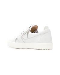 Baskets basses en cuir blanches Giuseppe Zanotti Design