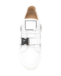 Baskets basses en cuir blanches Giuseppe Zanotti Design