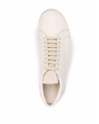 Baskets basses en cuir blanches Rick Owens