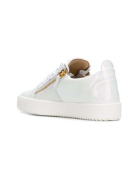 Baskets basses en cuir blanches Giuseppe Zanotti Design