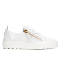 Baskets basses en cuir blanches Giuseppe Zanotti Design