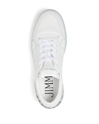 Baskets basses en cuir blanches Jimmy Choo