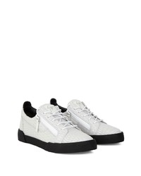 Baskets basses en cuir blanches Giuseppe Zanotti