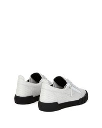 Baskets basses en cuir blanches Giuseppe Zanotti