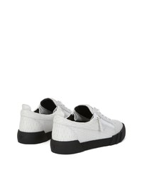 Baskets basses en cuir blanches Giuseppe Zanotti