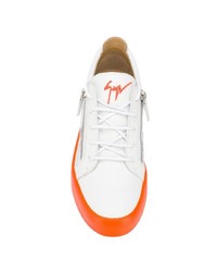 Baskets basses en cuir blanches Giuseppe Zanotti