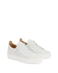 Baskets basses en cuir blanches Giuseppe Zanotti