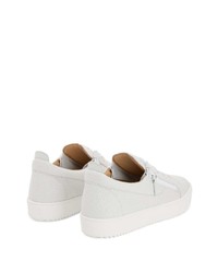 Baskets basses en cuir blanches Giuseppe Zanotti