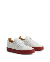 Baskets basses en cuir blanches Giuseppe Zanotti