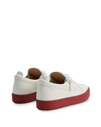 Baskets basses en cuir blanches Giuseppe Zanotti