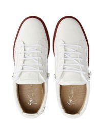 Baskets basses en cuir blanches Giuseppe Zanotti