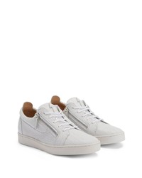 Baskets basses en cuir blanches Giuseppe Zanotti