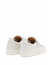 Baskets basses en cuir blanches Giuseppe Zanotti