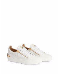 Baskets basses en cuir blanches Giuseppe Zanotti