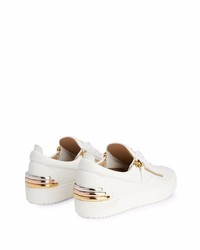 Baskets basses en cuir blanches Giuseppe Zanotti