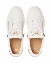 Baskets basses en cuir blanches Giuseppe Zanotti