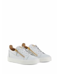 Baskets basses en cuir blanches Giuseppe Zanotti