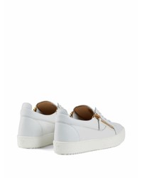 Baskets basses en cuir blanches Giuseppe Zanotti