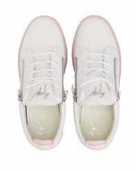 Baskets basses en cuir blanches Giuseppe Zanotti